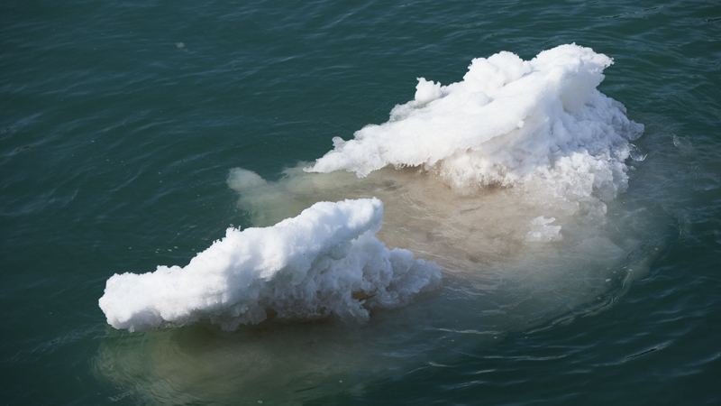 Lake Huron iceberg is nothing like Newfoundland iceberg.